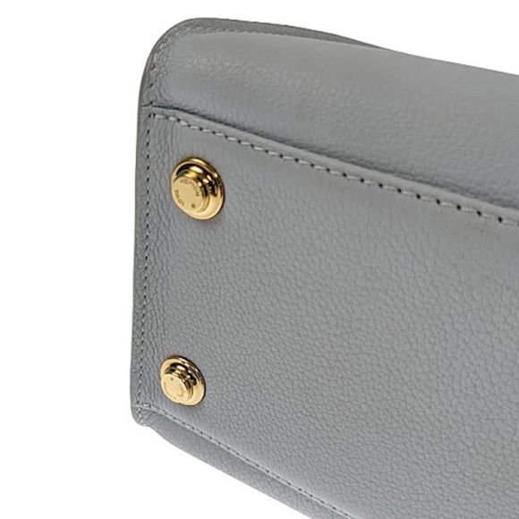 Louis Vuitton On My Side MM Leather Monogram Mahina Blue Oramp Shoulder Bag - Picture 6 of 11